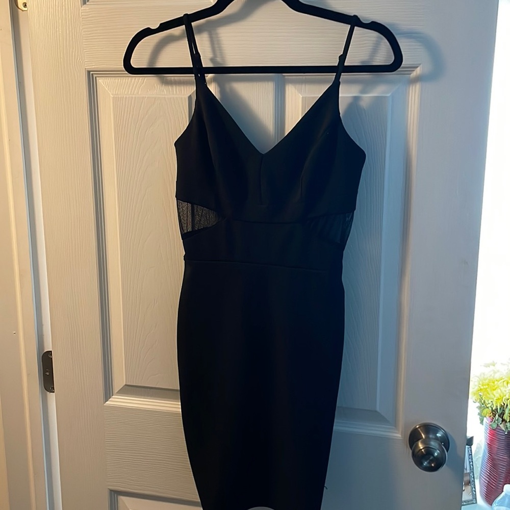 Black tight going out dress